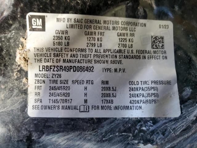 LRBFZSR49PD086492 - 2023 BUICK ENVISION AVENIR BLACK photo 13
