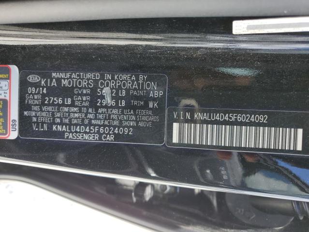 KNALU4D45F6024092 - 2015 KIA K900 BLACK photo 13