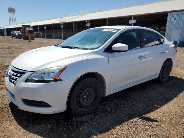 3N1AB7APXEL663513 - 2014 NISSAN SENTRA S WHITE photo 1