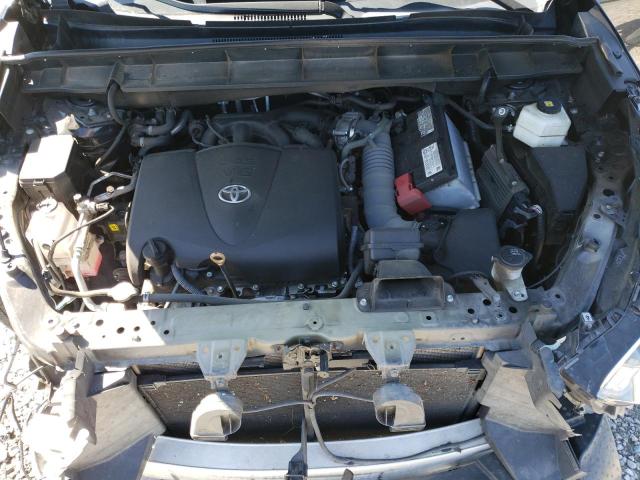 5TDGZRAH3MS031341 - 2021 TOYOTA HIGHLANDER XLE BLACK photo 12