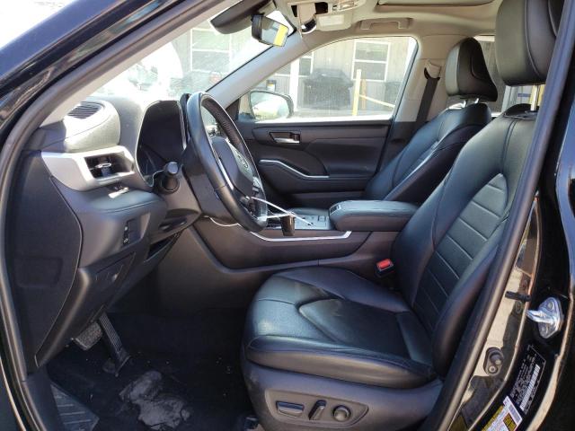 5TDGZRAH3MS031341 - 2021 TOYOTA HIGHLANDER XLE BLACK photo 7