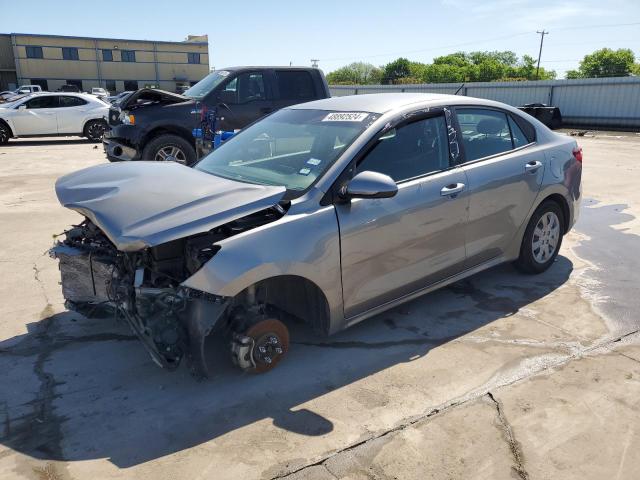 3KPA24AD5NE436896 - 2022 KIA RIO LX GRAY photo 1