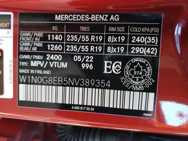 W1N0G8EB5NV389354 - 2022 MERCEDES-BENZ GLC 300 4MATIC RED photo 13