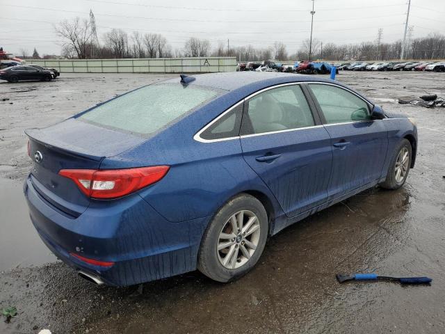 5NPE24AF5FH240005 - 2015 HYUNDAI SONATA SE BLUE photo 3