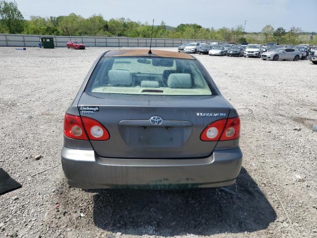 1NXBR32E16Z677015 - 2006 TOYOTA COROLLA CE GRAY photo 6