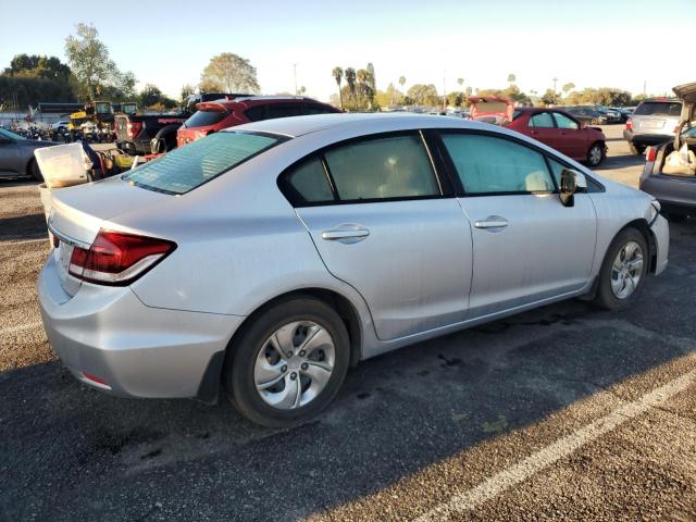 19XFB2F51DE221025 - 2013 HONDA CIVIC LX SILVER photo 3