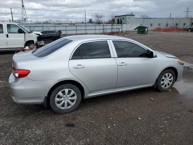 2T1BU4EE5CC834137 - 2012 TOYOTA COROLLA BASE SILVER photo 3