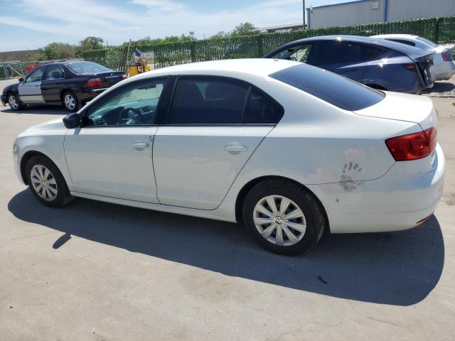 3VW2K7AJ3EM316724 - 2014 VOLKSWAGEN JETTA BASE WHITE photo 2