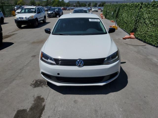 3VW2K7AJ3EM316724 - 2014 VOLKSWAGEN JETTA BASE WHITE photo 5