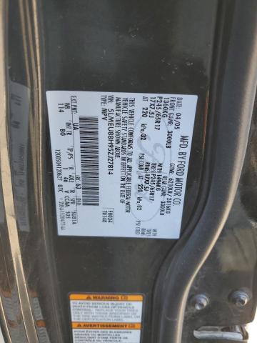 5LMEU88H95ZJ27814 - 2005 LINCOLN AVIATOR შავი ფოტო 13