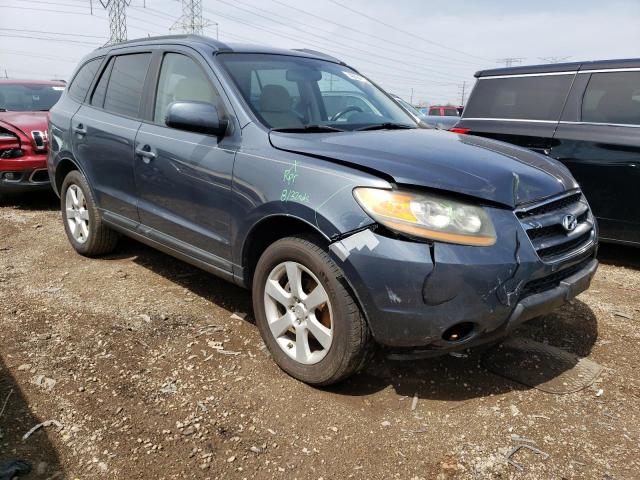 5NMSH13E38H136438 - 2008 HYUNDAI SANTA FE SE BLUE photo 4