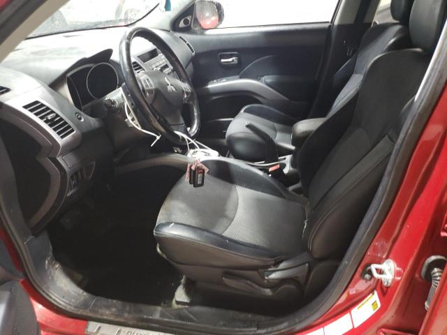 JA4JT3AW0AZ012706 - 2010 MITSUBISHI OUTLANDER SE RED photo 7