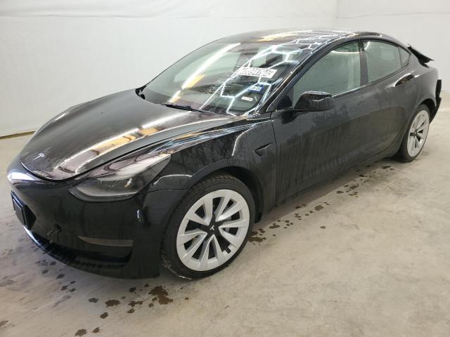 5YJ3E1EA7NF190488 - 2022 TESLA MODEL 3 BLACK photo 1