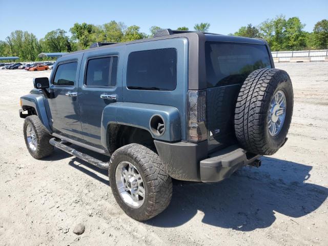 5GTDN13E778101914 - 2007 HUMMER H3 GREEN photo 2