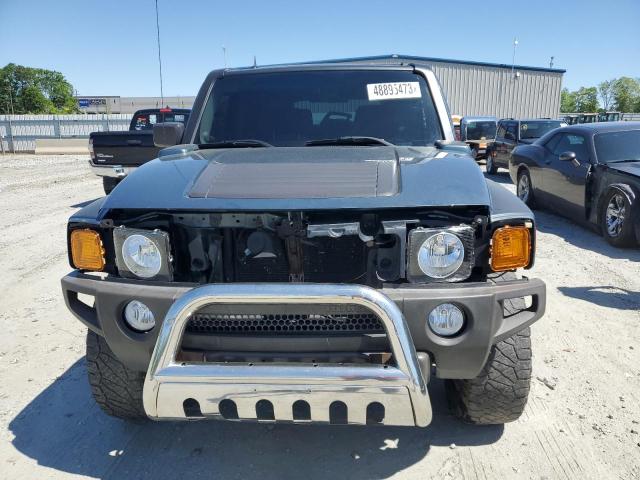 5GTDN13E778101914 - 2007 HUMMER H3 GREEN photo 5