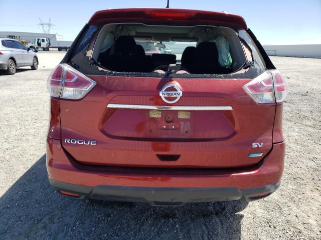 5N1AT2MT1EC770169 - 2014 NISSAN ROGUE S RED photo 6