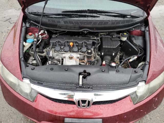 19XFA1F6XAE072146 - 2010 HONDA CIVIC LX-S MAROON photo 11