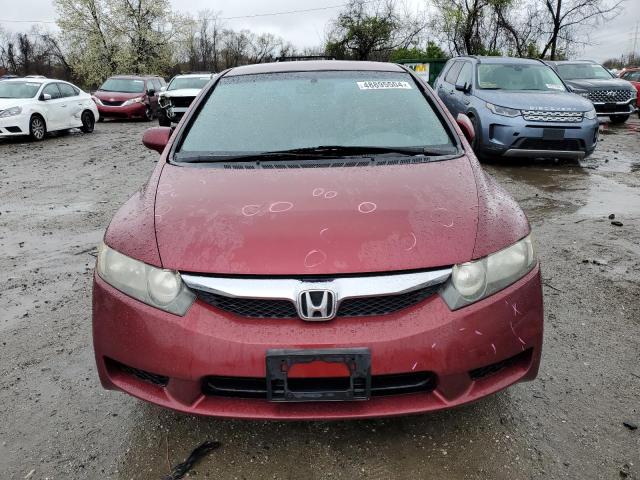 19XFA1F6XAE072146 - 2010 HONDA CIVIC LX-S MAROON photo 5