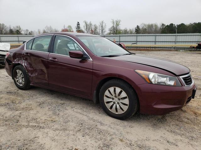 1HGCP2F35AA041047 - 2010 HONDA ACCORD LX BURGUNDY photo 4