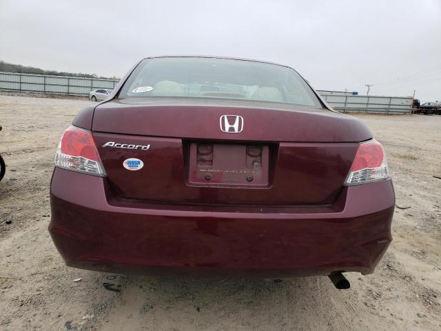 1HGCP2F35AA041047 - 2010 HONDA ACCORD LX BURGUNDY photo 6