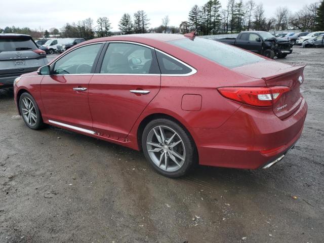 5NPE34AB2FH051919 - 2015 HYUNDAI SONATA SPORT RED photo 2