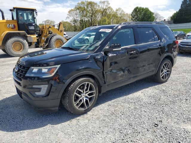 1FM5K8GTXHGD62463 - 2017 FORD EXPLORER SPORT BLACK photo 1