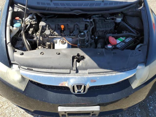2HGFA16909H518283 - 2009 HONDA CIVIC EXL შავი ფოტო 11