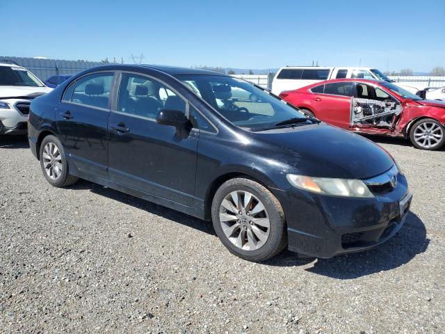 2HGFA16909H518283 - 2009 HONDA CIVIC EXL შავი ფოტო 4