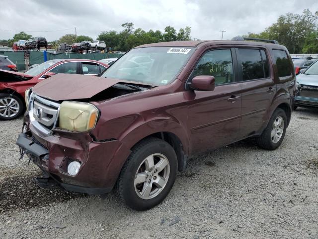 5FNYF3H49BB025316 - 2011 HONDA PILOT EX BURGUNDY photo 1