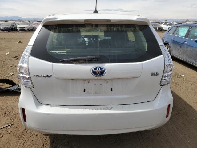 JTDZN3EU4D3204455 - 2013 TOYOTA PRIUS V WHITE photo 6