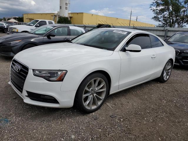 WAUCFAFR2EA016593 - 2014 AUDI A5 PREMIUM WHITE photo 1