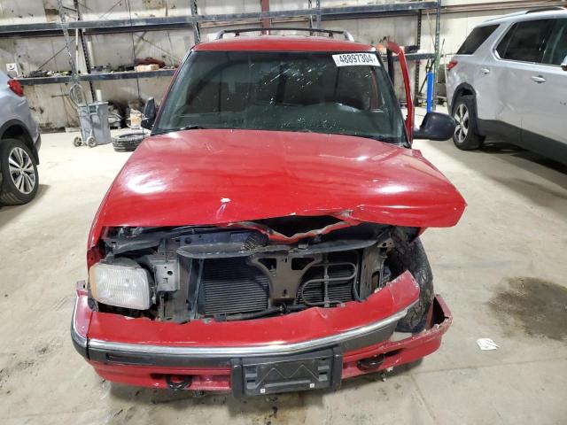 1GNDT13W2S2104485 - 1995 CHEVROLET BLAZER RED photo 5