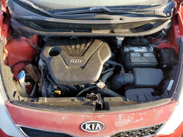 KNADN5A32C6040894 - 2012 KIA RIO EX RED photo 12