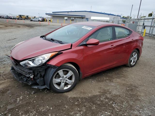 5NPDH4AE9DH431084 - 2013 HYUNDAI ELANTRA GLS RED photo 1