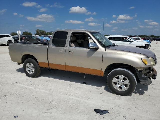 5TBRN34102S239182 - 2002 TOYOTA TUNDRA ACCESS CAB SR5 BEIGE photo 4