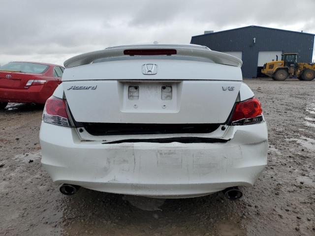 1HGCP36868A018307 - 2008 HONDA ACCORD EXL WHITE photo 6