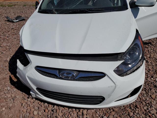 KMHCU5AE9CU018000 - 2012 HYUNDAI ACCENT GLS WHITE photo 11