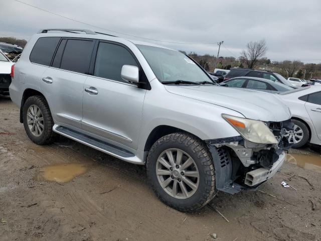 JTJHY7AX8B4073979 - 2011 LEXUS LX 570 SILVER photo 4