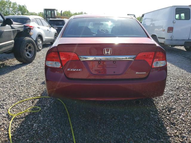 19XFA1F69BE001618 - 2011 HONDA CIVIC LX-S Bordeaux photo 6
