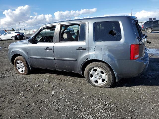 5FNYF4H25AB012436 - 2010 HONDA PILOT LX GRAY photo 2