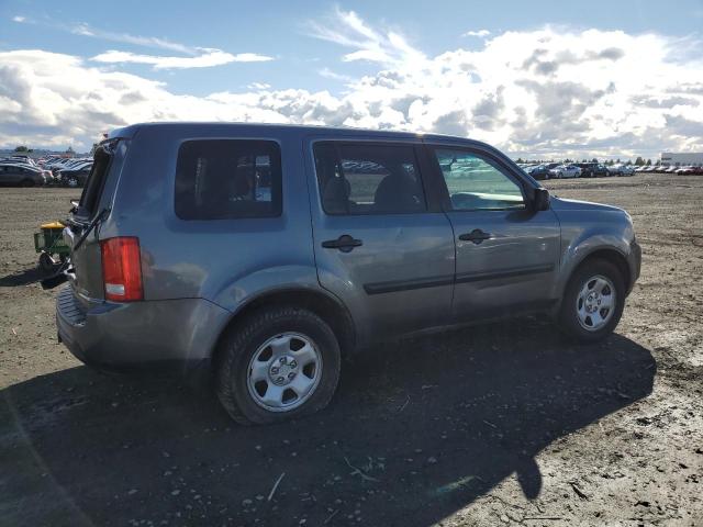 5FNYF4H25AB012436 - 2010 HONDA PILOT LX GRAY photo 3