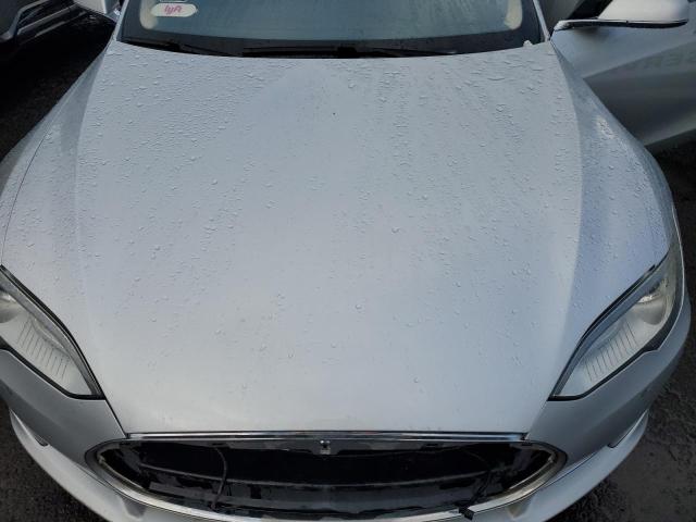 5YJSA1H13EFP28607 - 2014 TESLA MODEL S SILVER photo 11