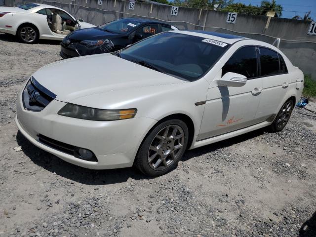 19UUA76527A009590 - 2007 ACURA TL TYPE S WHITE photo 1