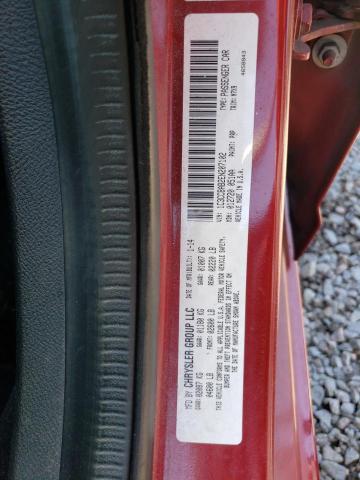 1C3CCBAB2EN207102 - 2014 CHRYSLER 200 LX RED photo 13