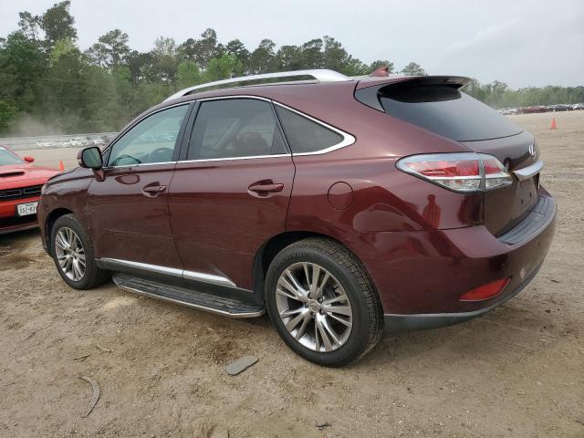 2T2ZK1BA4EC135729 - 2014 LEXUS RX 350 MAROON photo 2