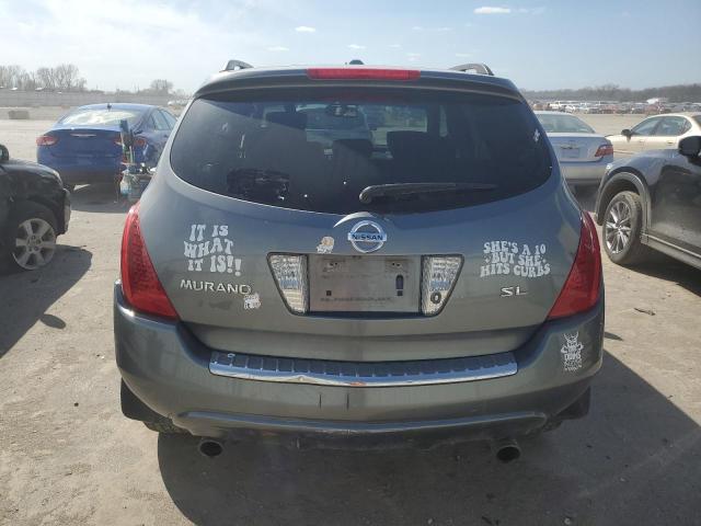 JN8AZ08T87W526025 - 2007 NISSAN MURANO SL SILVER photo 6