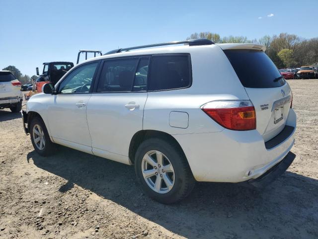 JTEDA41A392003968 - 2009 TOYOTA HIGHLANDER WHITE photo 2