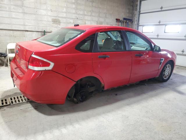 1FAHP35N88W159397 - 2008 FORD FOCUS SE RED photo 3