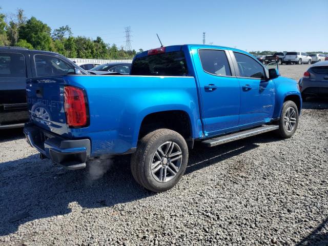 1GCGSBEN2M1226050 - 2021 CHEVROLET COLORADO BLUE photo 3