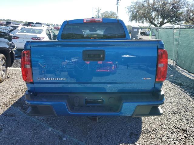 1GCGSBEN2M1226050 - 2021 CHEVROLET COLORADO BLUE photo 6